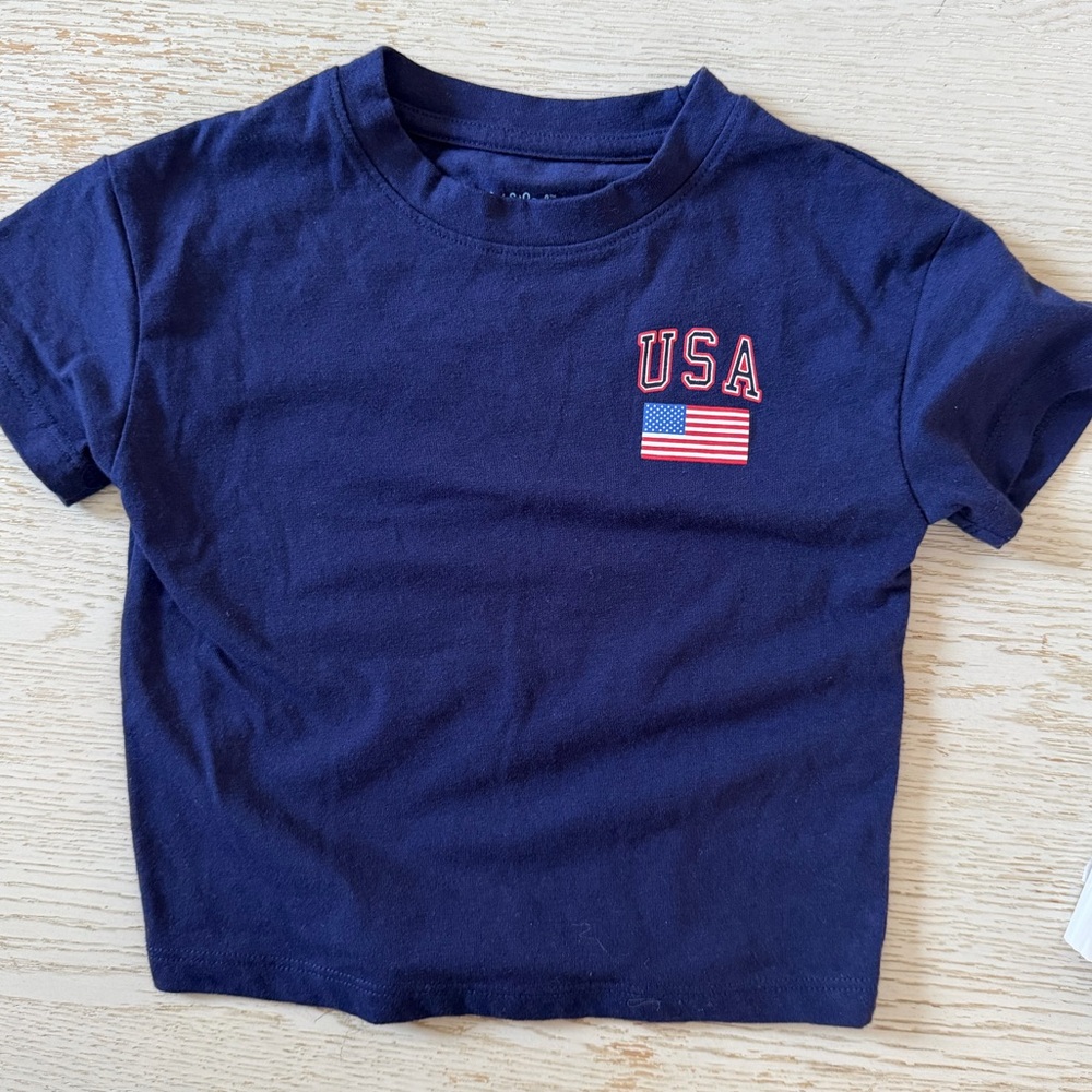 Cat & Jack USA Flag Tee, 12m